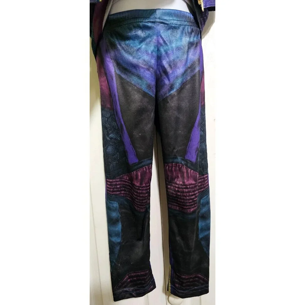 Disney Store Descendants Mal Costume Girls 4 Jacket Top Pants Gloves Halloween